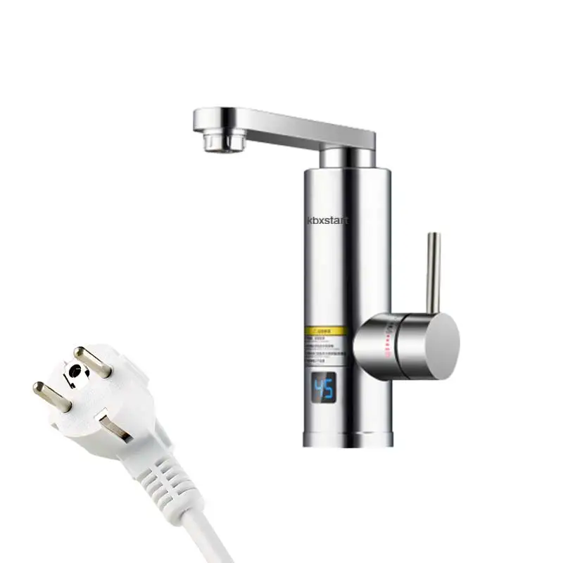 Kbxstart 욕실 인스턴트 온수기 탭 360 도 회전 주방 수도꼭지 Led 디스플레이 3000W 220V EU 플러그 M1D