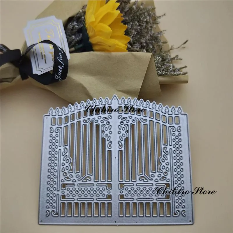 The Door Dies fence Metal Cutting Dies New for Scrapbooking DIY Album Embossing Folder Paper Card Maker Template Stencils