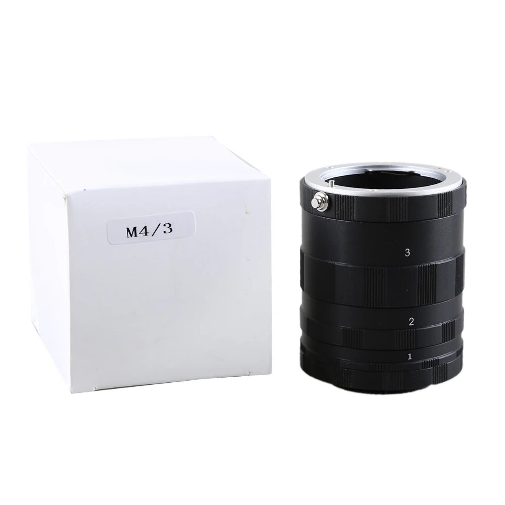 M4/3 محول عدسة الكاميرا ماكرو تمديد أنبوب لأوليمبوس بانسونيك GF3 GF5 GF6 GF7 GF8 GF2 GH1 E-M1 E-M5 E-M10 II PEN-F كاميرا