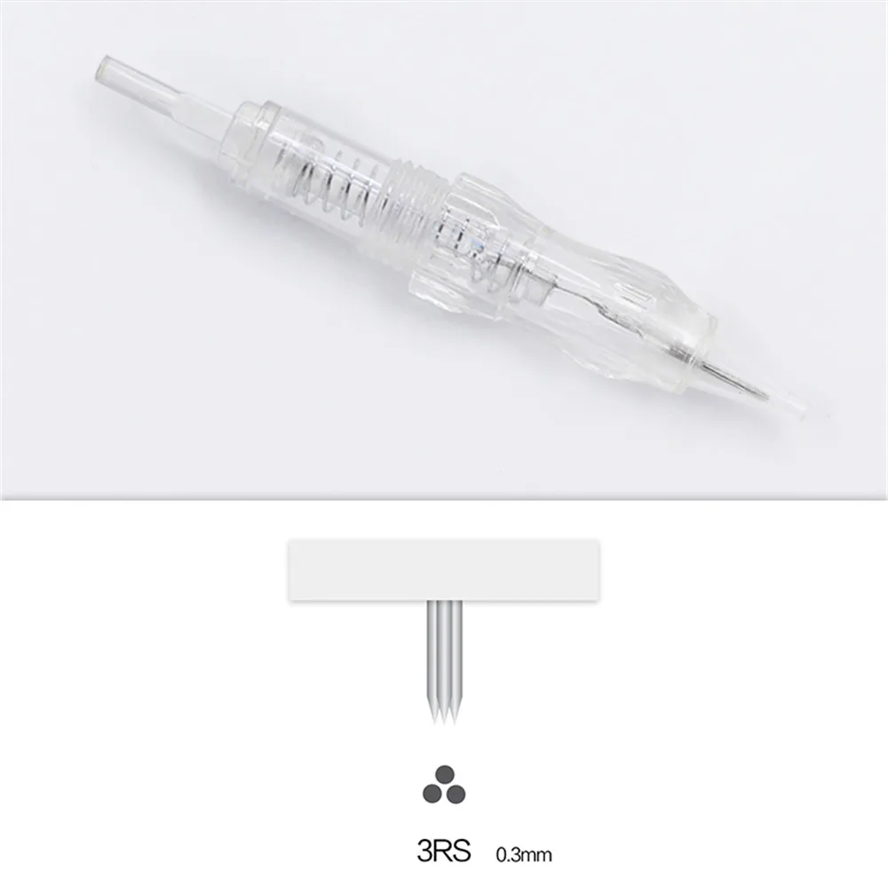 10pcs Cartridge Needle 3RS 5RS 7RS Permanent makeup Needles Disposable for Eyebrow lip Makeup Pen Tattoo Machine Needles Tips