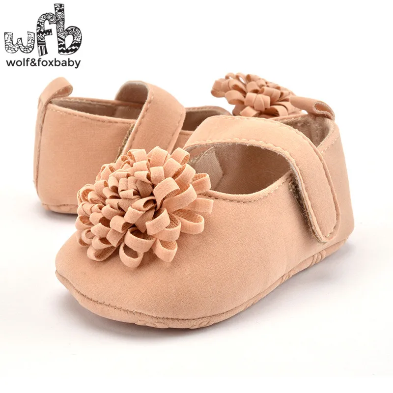 

Retail First Walkers Soft Bottom Antiskid indoor casual shoes sport solid color flower fashion Baby Shoes Newborn infant Toddler