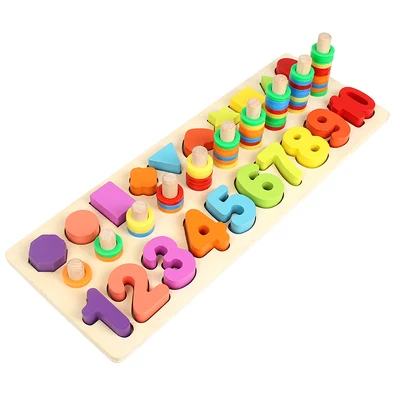 

wooden Number shape logarithmic board Early childhood education education