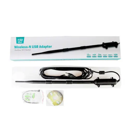 1 KM Outdoor Wireless USB Adapter 150Mbps Daya Tinggi Antena Wifi Sinyal Receiver