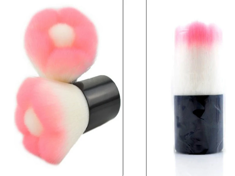 200pcs/lot  New Excellent Pink Flower Face Single Brush Kabuki Blush Brush Powder Brush Cosmetics Cheek Makeup brush