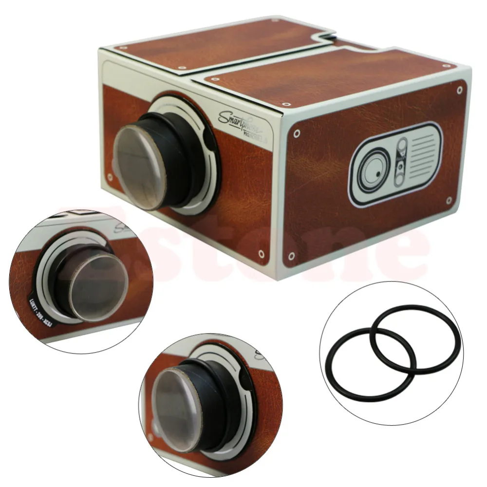 Portable Cardboard Smartphone Projector 2.0 / Assembled Phone Projector Cinema