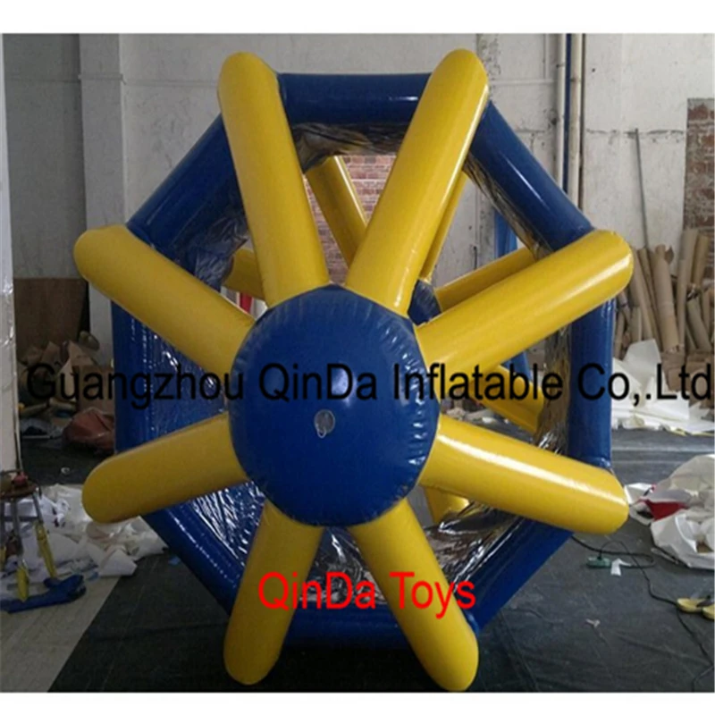 2017 Hot Sale Inflatable Water Pool Toys 2.8m Inflatable Water Roller, Inflatable Roller Wheel With Free Air Pump