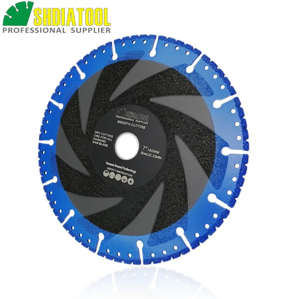 DIATOOL 1pc 180mm Vacuum Brazed Diamond Blade For All Purpose 7\