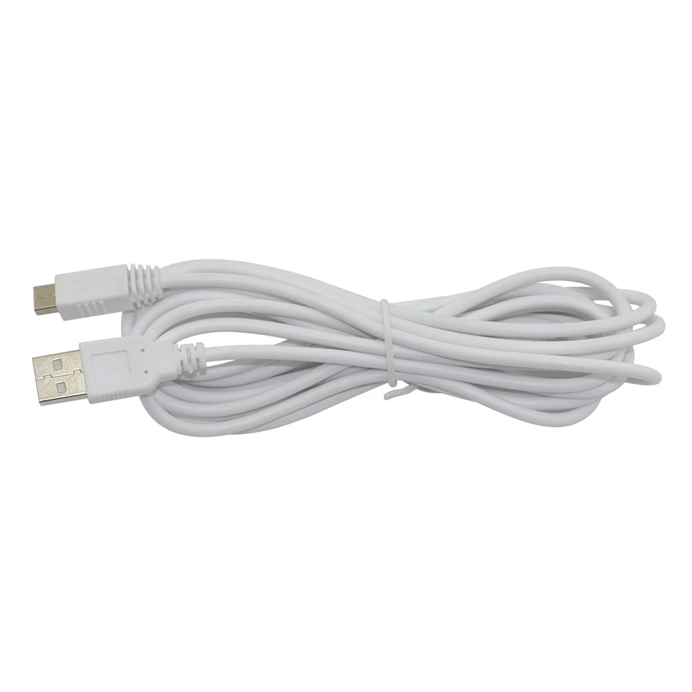 

100pcs a lot wholesale 3m Gamepad Charger Power cable USB Data Charging Cable for Wii U Gamepad