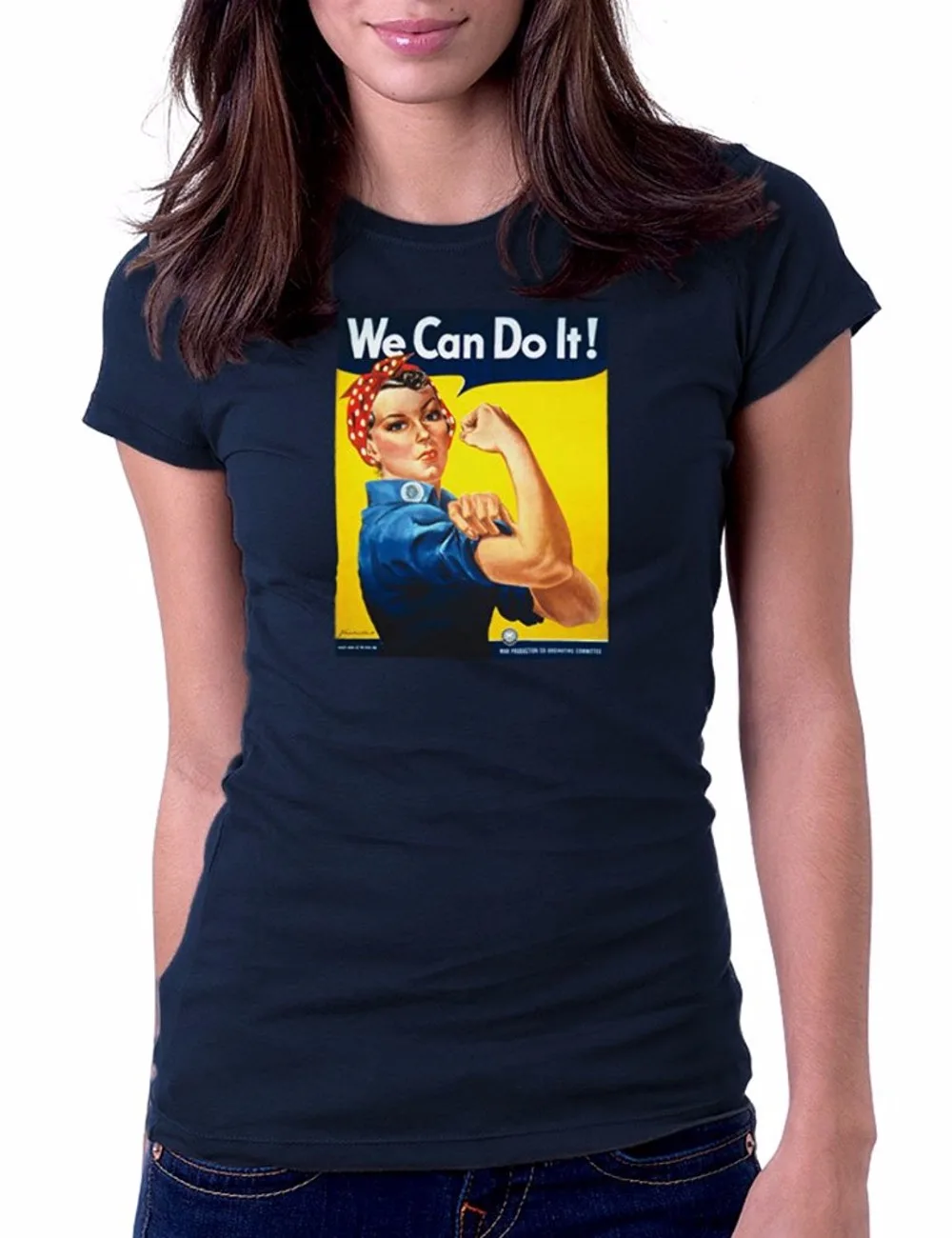 

High Quality 2019 Summer New Costumes For Women Rosie The Riveter - We Can Do It! Casual Tee Shirts
