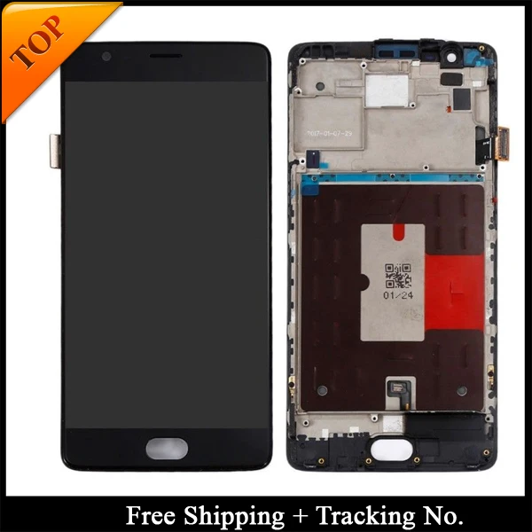 Grade AAA  For Oneplus3 LCD Display For oneplus 3T LCD for oneplus 3 A3000 Display LCD Screen Touch Digitizer Assembly