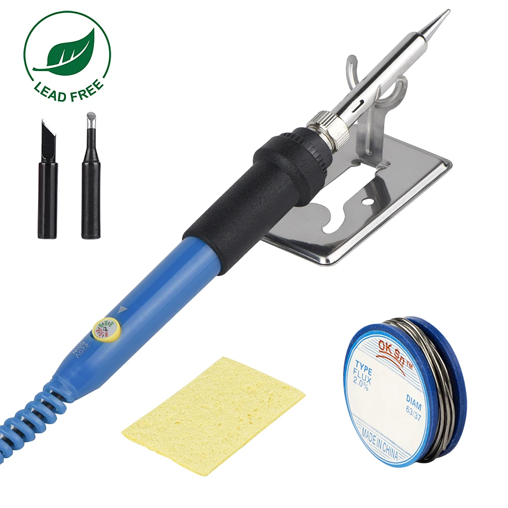 JCD 110V 220V 60W Electric Soldering iron 908 Adjustable Temperature Solder iron With quality soldering Iron Tips and kits