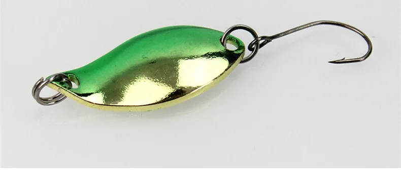 Angell öffel Köder zweifarbige Löffel Kunst metall köder Köder Einzel haken Eisen 3cm/2,5g Los 4 Stück – Detail 4