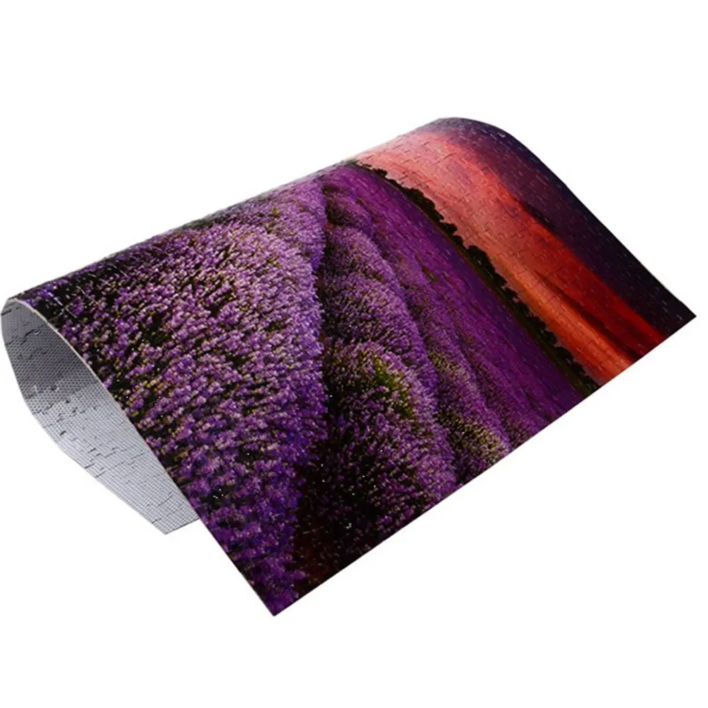 1000 Pcs Thicker Romantic lavender field Puzzle Painting Adult DIY Jigsaw Puzzle Toys Gift for new year