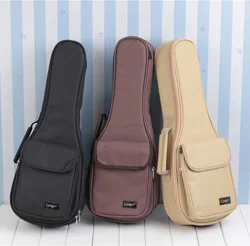 Thicken Soprano Concert Tenor Ukulele Bag Case Backpack Handbag 15MM 21 23 26 Inch Ukelele Mini Guitar Accessories Parts Gig