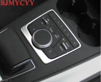 BJMYCYY Stainless steel Gear Control system automobile decorative car styling accessory sequins decoration for Audi A4L 2017 18