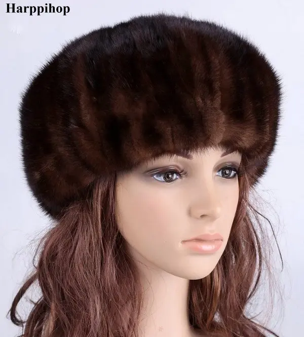 black color coffee color Mink fur hat mink beret warm cap winter for women and lady luxury hat free shipping