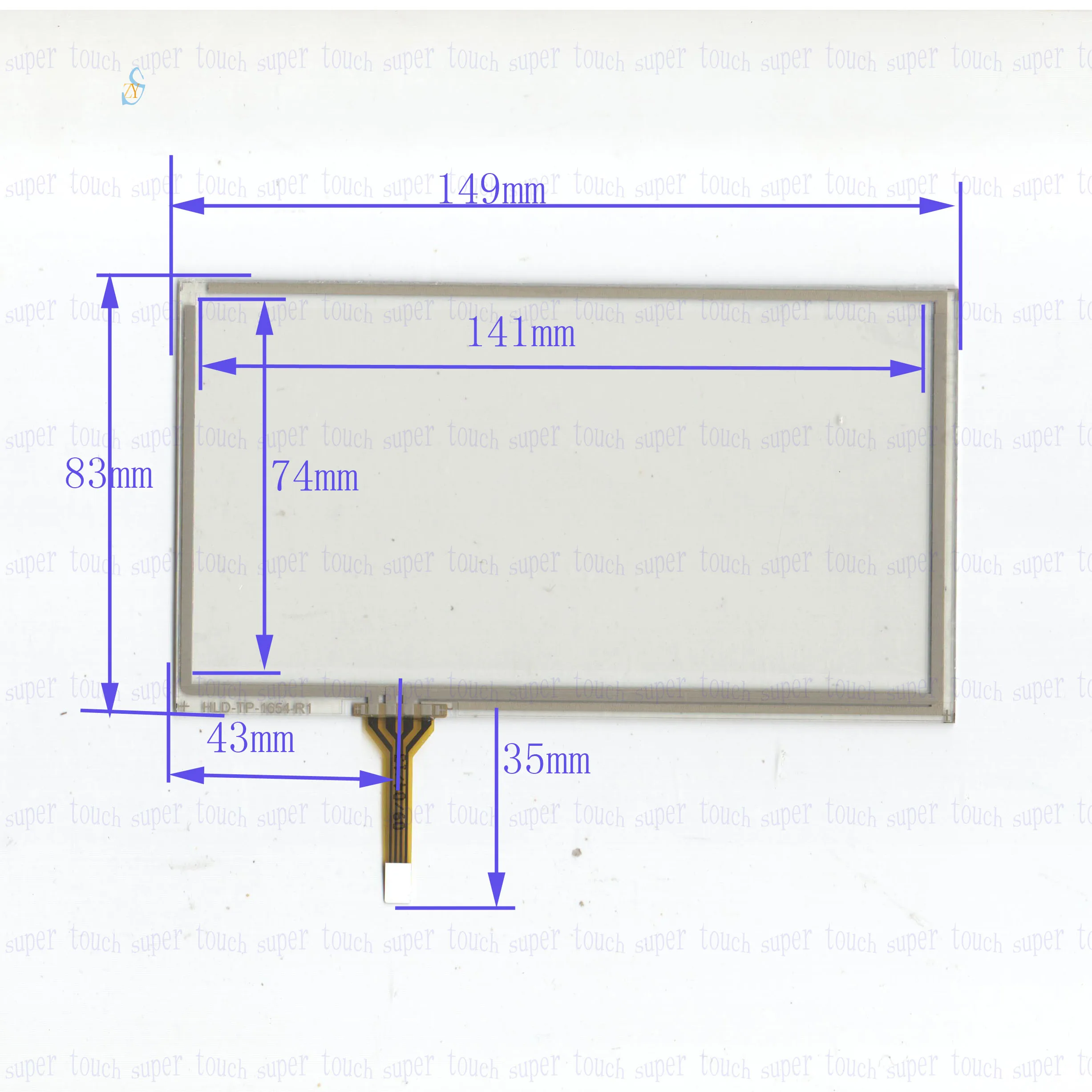 

ZhiYuSun ZCR-948 compatible New 6 Inch Touch Screen for 6 GPS GLASS for tble compatible for gps touch