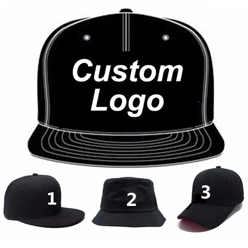 Small MOQ Customize Logo 3D Embroidery Trucker Football Golf Tennis Hiphop Full Close Fitted Snap Clasp Baseball Cap Custom Hat