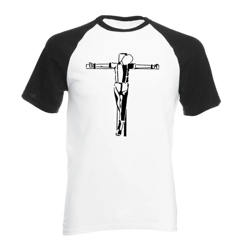 Summer New Crucified Skinheads Skins Trojan Printed Tees Male Harajuku Cotton Top Fitness Brand Clothing Men\'s Shirts EU Size