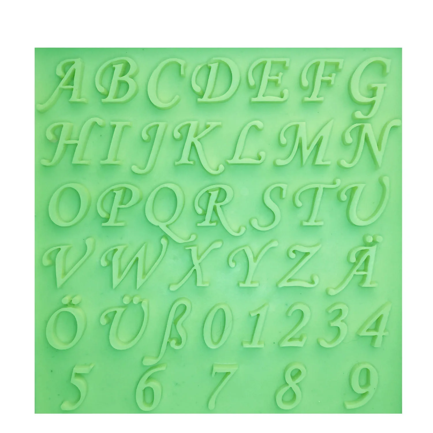 M0197 Alphabet English Letters/ number Silicone Mold Chocolate Fondant Cake Decorating Tools