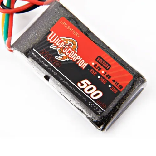 1 Pcs Selvaggio Scorpion11.1V 500 MAH 25C 3 s Ad Alta Potenza lipo batteria Per RC Quadcopter Drone Elicottero Auto Aereo