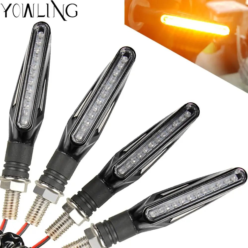 

MT07 MT09 YZF R1 R6 R3 Z800 Z750 Z1000 ER6N ER6F Motorcycle Accessories 12 LED Turn Signal Light Amber Tail Lights Indicators