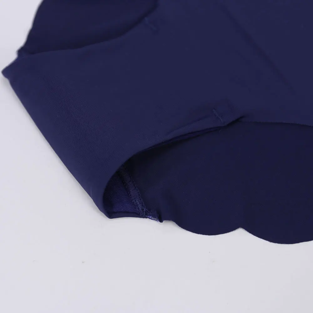 Culotte taille basse en soie glacée pour femmes, sous-vêtement Sexy, couleur unie, sans couture, Lingerie Ultra-fine pour dames
