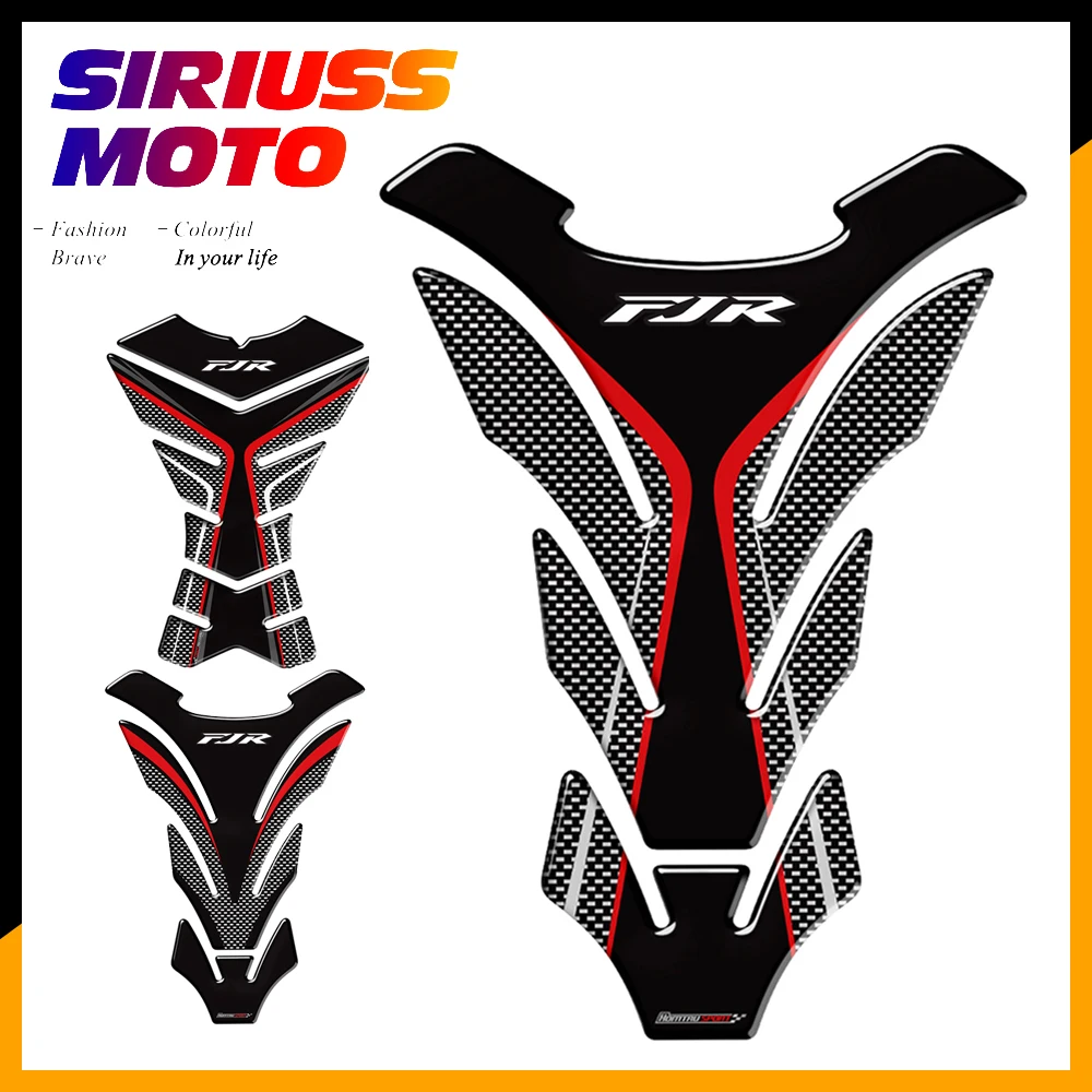 3D Carbon-look Motorcycle Tank Pad Protector Decal Stickers Case for yamaha FJR 1300 FJR1300 A AS ABS