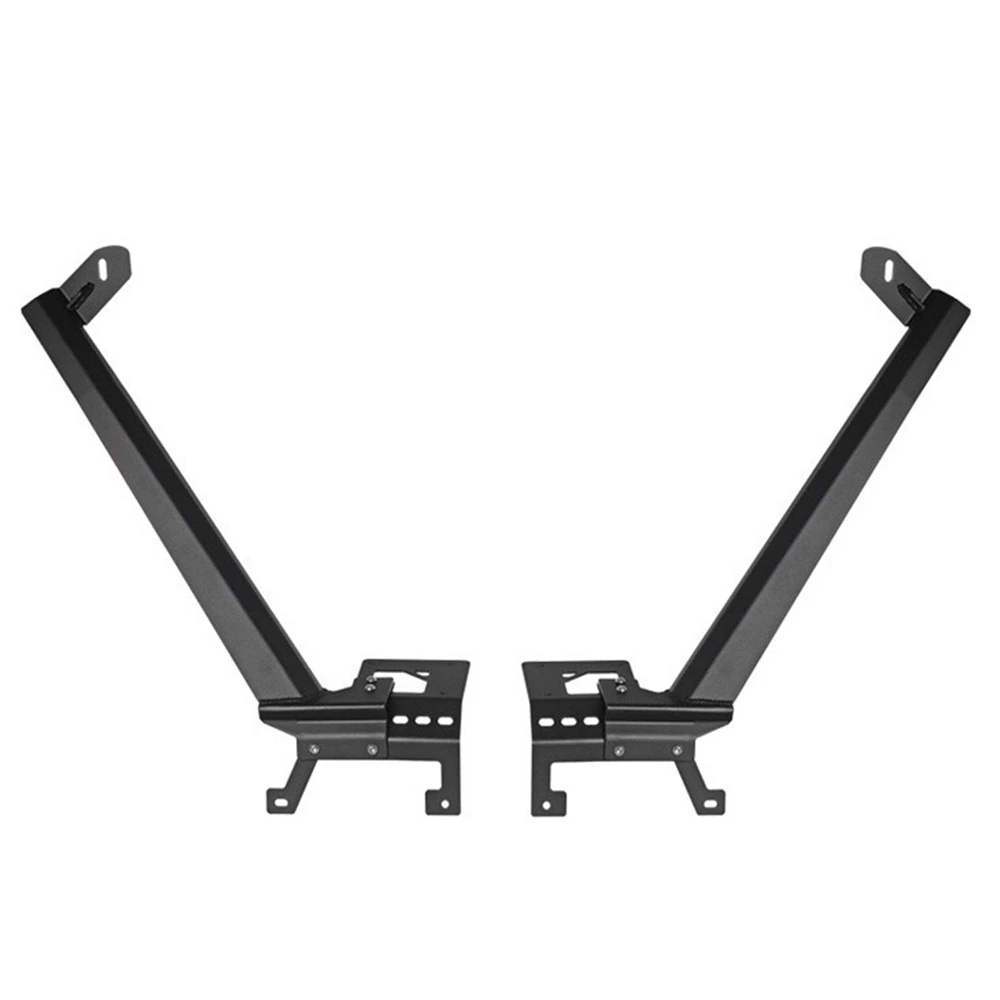 52 بوصة LED ضوء العمل بار الصلب العلوي الزجاج الأمامي تصاعد قوس مع أقواس الزاوية السفلية ل جيب رانجلر JL 2018 2019 +