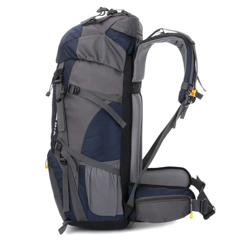 50L New Large-capacity Mountaineering Bag Outdoor Backpack Male Backpack Outdoor Mountaineering Bag Built-in Steel Frame A5153