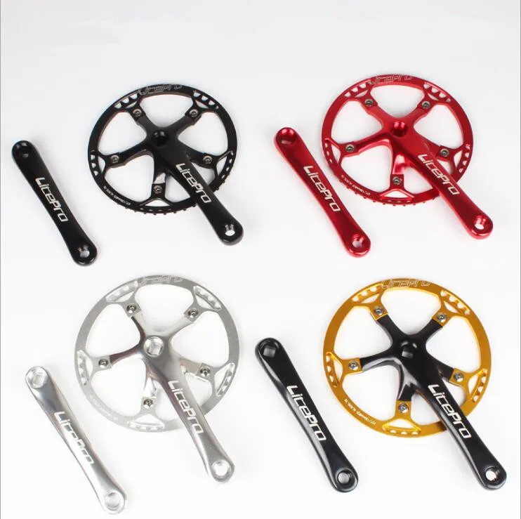 Litepro Single Speed 130BCD Folding bike Crankset BMX Chainwheel 45/47/53/56/58T Chain Wheel 170mm Crank Chain Ring