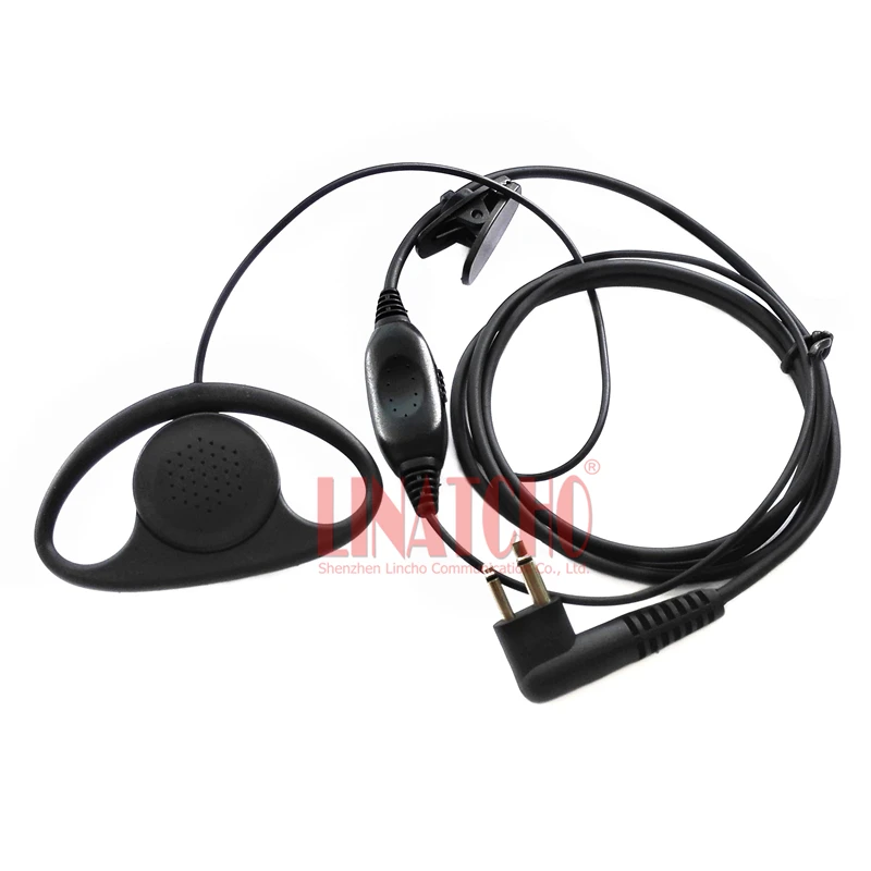 good quality D-shape PTT VOX mic walkie talkie interphone ham two way radio headset CP88 CP100 CP150