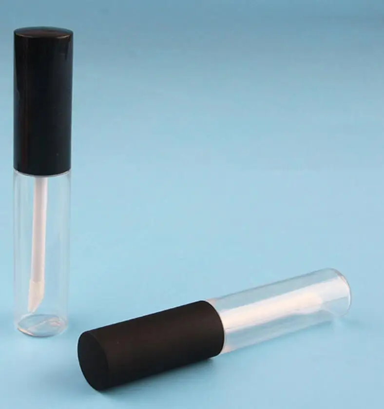 Wholesale 300pcs/lot 10ml cosmetic package lip gloss bottle empty container With black cap