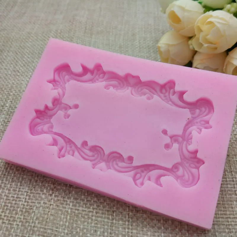 Flower Frame Silicone Mold For Fondant, Chocolate, Crafts Sugarcraft Cake Decorating Fondant /   Mold H714