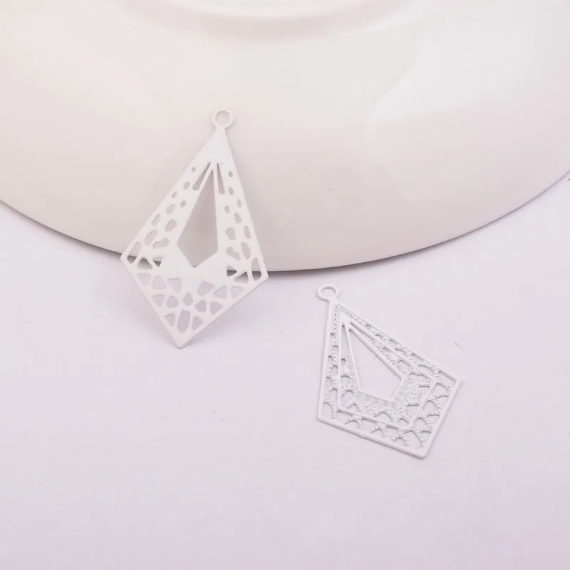 50 Stück AB778 19*32mm Unregelmäßige Charms-Verbinder Passend für DIY-Armbänder, -Halsketten und Schmuckzubehör – Detail 4