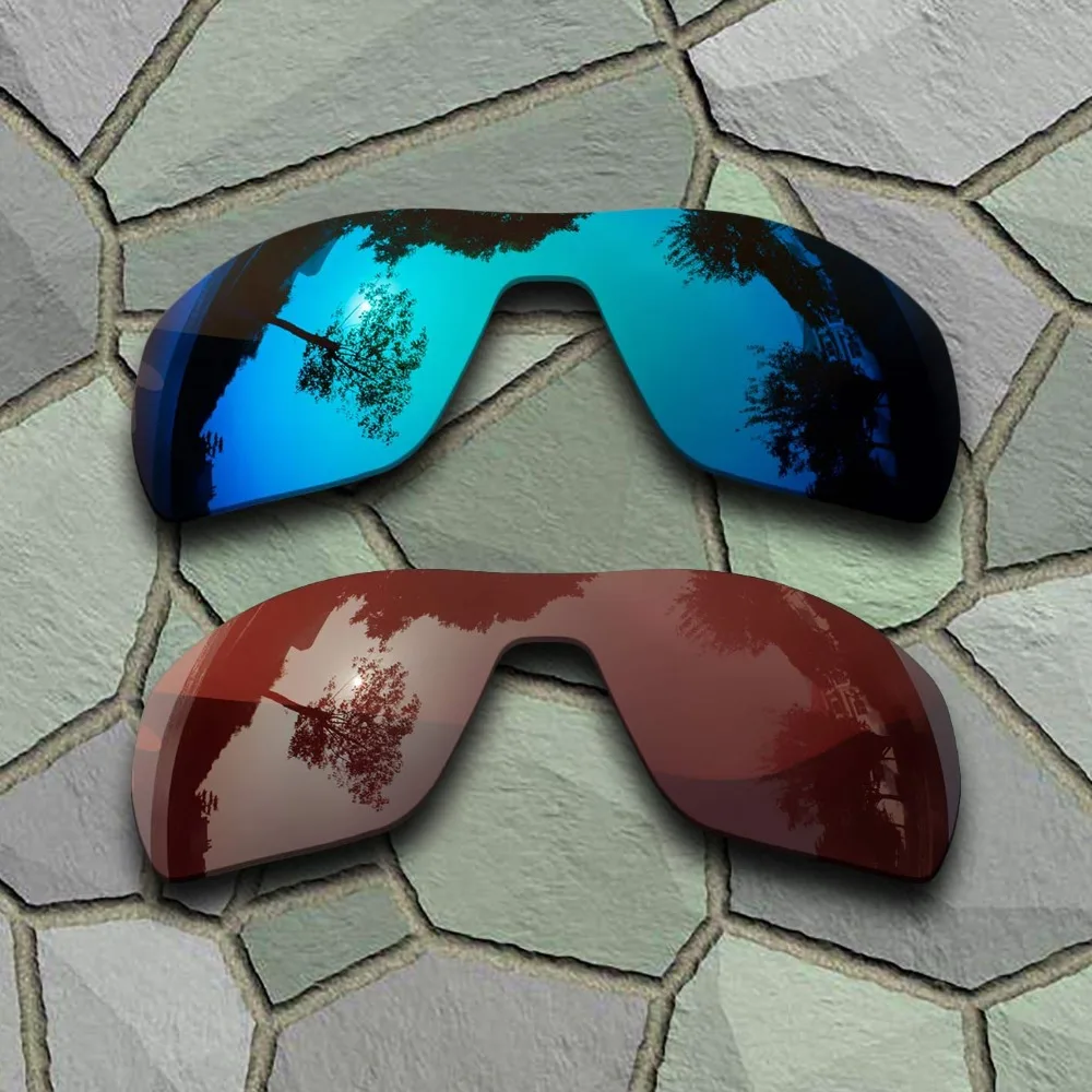 Sky Blue&Bronze Brown Anti-Scratch Polarized Replacement Lenses for Oakley Offshoot