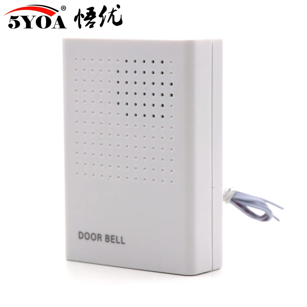 Doorbell Electronic Wire Door Bell Ding-Dong Dry Battery or Connect to 12V Two Types