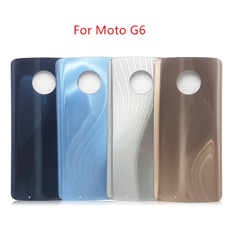 

Для Motorola Moto G6 стекло задняя крышка для аккумулятора задняя крышка для двери корпус ЗАМЕНА Запасные части для Motorola Moto G6