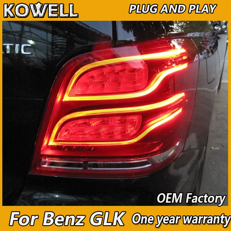 

KOWELL Car Styling for Mercedes-Benz GLK200 GLK 260 GLK300 LED 2008-2015 Taillight Rear Lamp Parking Brake Turn Signal Lights