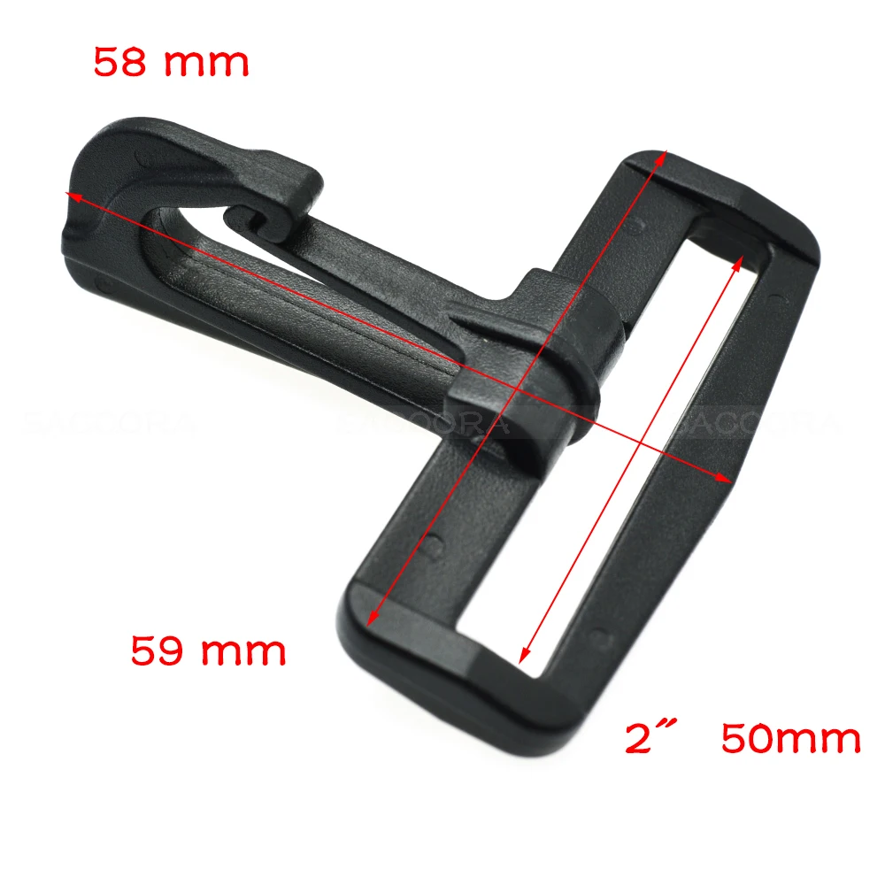 1pcs Olecranon hook Plastic Snap Hooks Rocker Style For Backpack Strap Paracord Lanyard Buckles Webbing 20mm 25mm 30mm 38mm 50mm