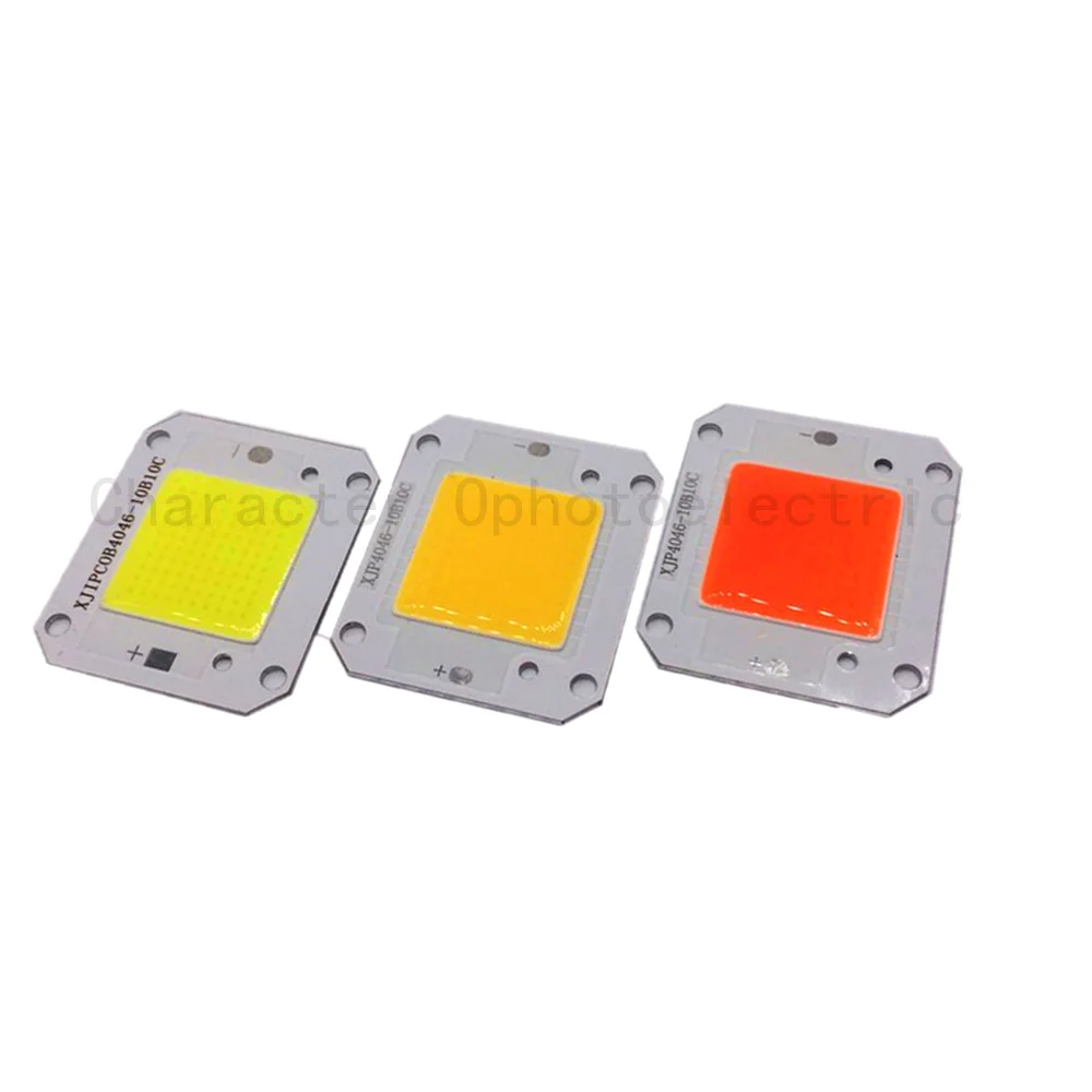 12V 50W Full 400-840NM/ Warm white /Cool white LED COB chip, Integrated Smart IC Driver High Power 12V COB LED Chip Grow light