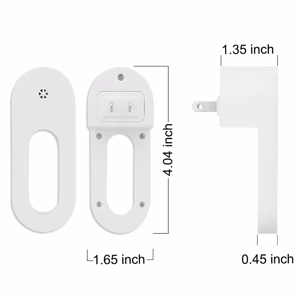 Luce notturna a LED, luci da parete plugin, luce notturna dal tramonto all'alba bianco caldo per neonati, bambini, cameretta dei bambini, camerette, scale