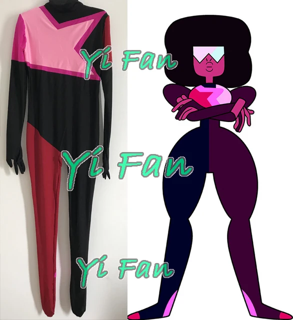 Free Shipping NEW Garnet Costume From Steven Universe Female Superhero Catsuits Cosplay Halloween Costume Bodysuit