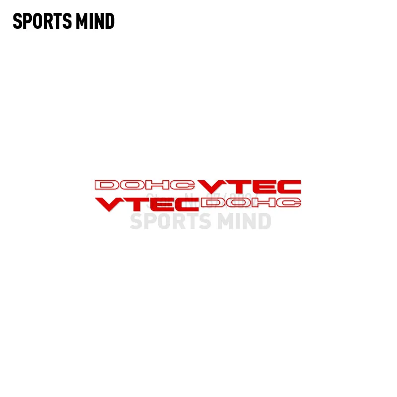 1 pair dohc vtec 데칼 스티커 차량 그래픽 자동차 혼다 시빅 si accord jdm 외장 액세서리 용 자동차 스타일링