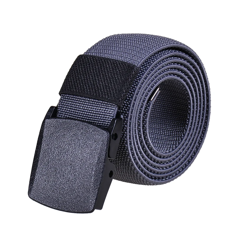 (Ta-Weo) Mannen Casual Wilde Canvas Riemen, Hoge Kwaliteit Strentch Riem, breedte 1.5 ''(3.8Cm), Plastic Druk Gesp Elastische Riem