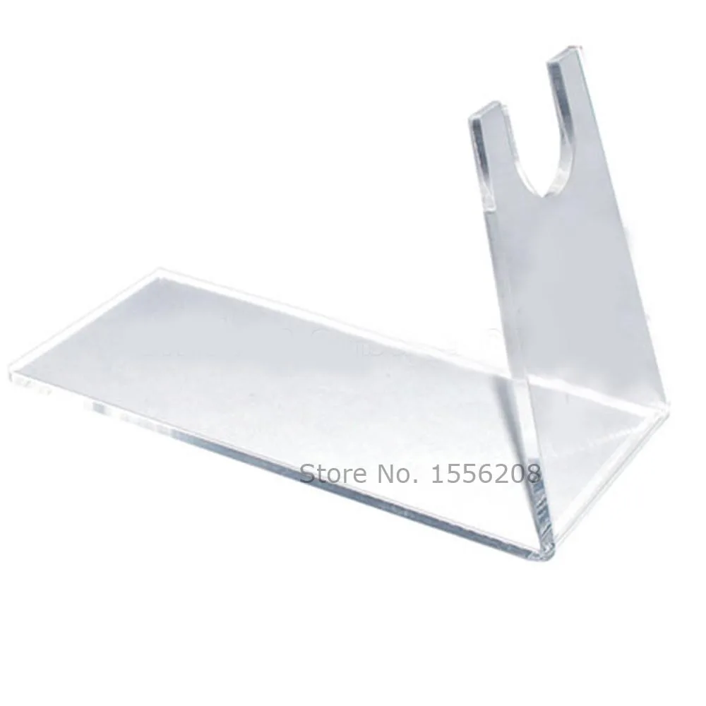 2pcs/Lot Clear Acrylic Pistols Holder Gun Display Stand Desktop Mall Store Shoe Model Rack