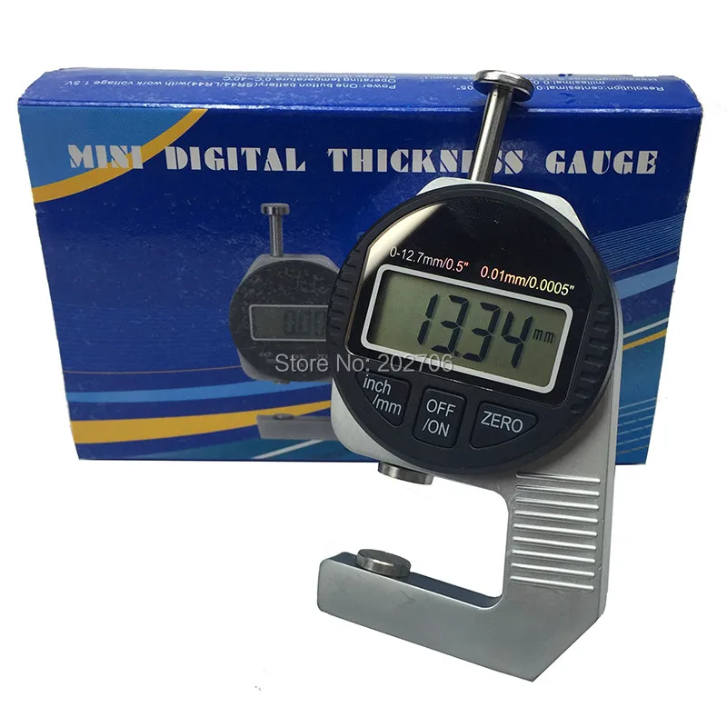 Portable Electronic Dial Indicator Thickness Mini 0.01mm Digital Thickness Gauge Meter 12.7mm Measure Tool Dial Gauge Tester