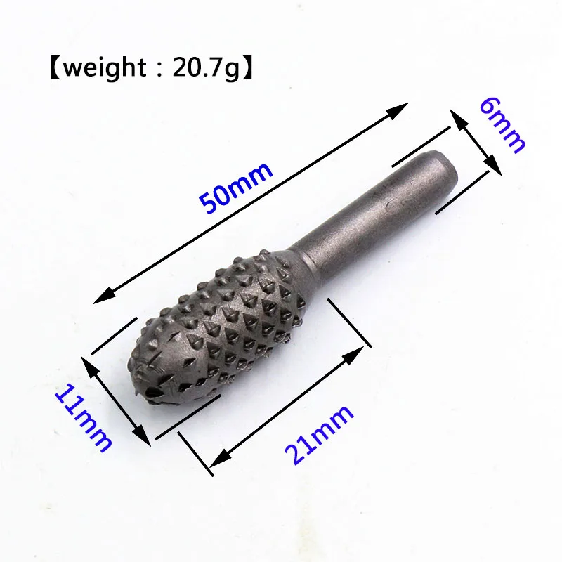 Stücke Stahl Rotary Rasp Datei Bohrer Bits 1/4 "Schaft Dreh Handwerk Dateien Raspel Grate Holz Bits Schleifen Power Holzbearbeitung hand Werkzeuge
