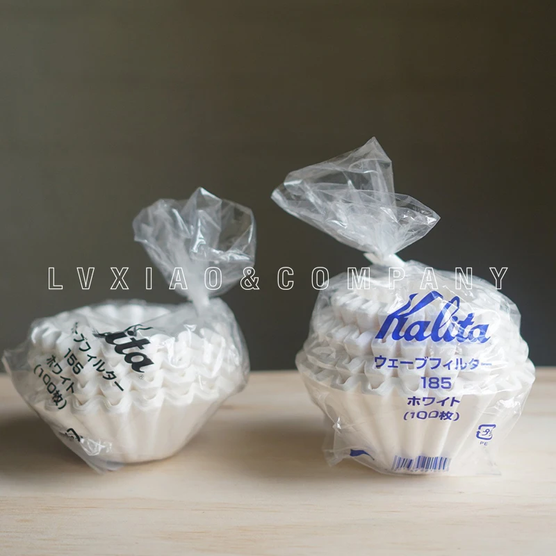 Kalita Wave Paper Filter 50 Sheets Pour Over Coffee Filter 155# for 1 To 2 Cups/185# for 2-4 Cupsr 50p Hand Brew Paper Filters
