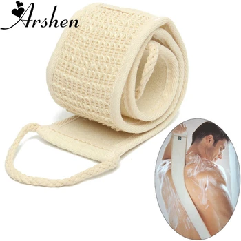 Arshen Natural Soft Exfoliating Loofah อาบน้ํา Unisex นวดสปา Scrubber ฟองน้ําสายคล้องคอสุขภาพผิวเครื่องมือทําความสะอาด
